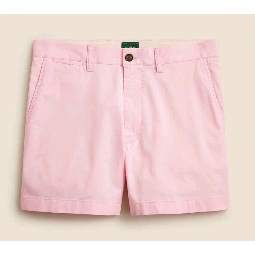 J.Crew Portsider 5" Stretch Chino Shorts Cotton Bayside Pink CI908 Size 31 NWT